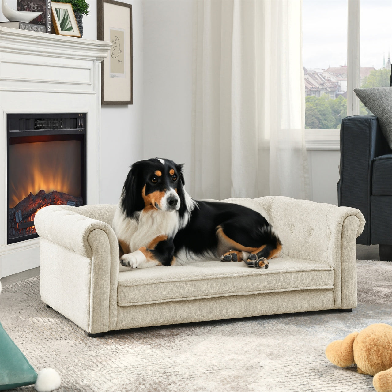 Elegant Rectangle Pet Bed for Medium and Large Dogs