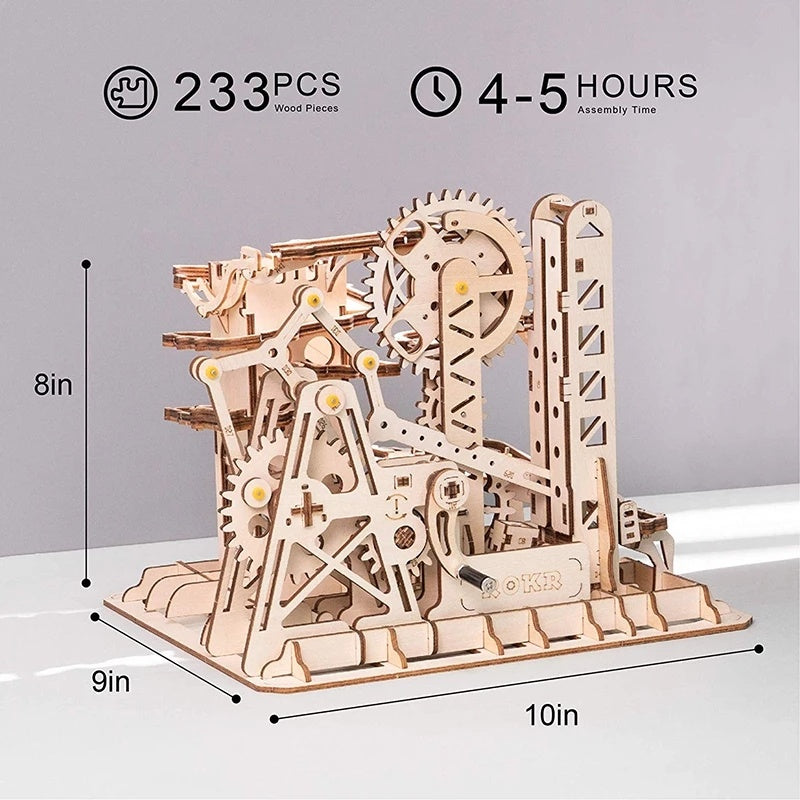 3D Wooden Puzzle Roller Coaster