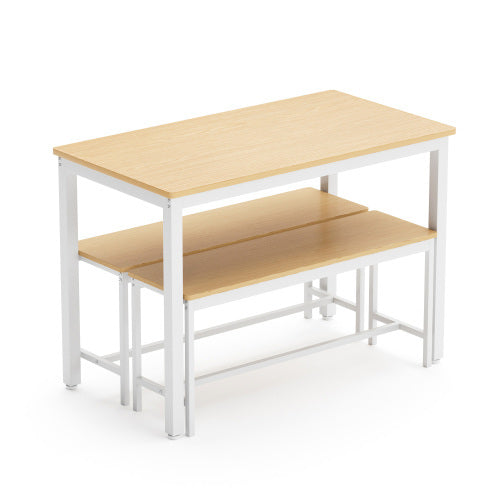 Space Saving Dining Table Set with Benches