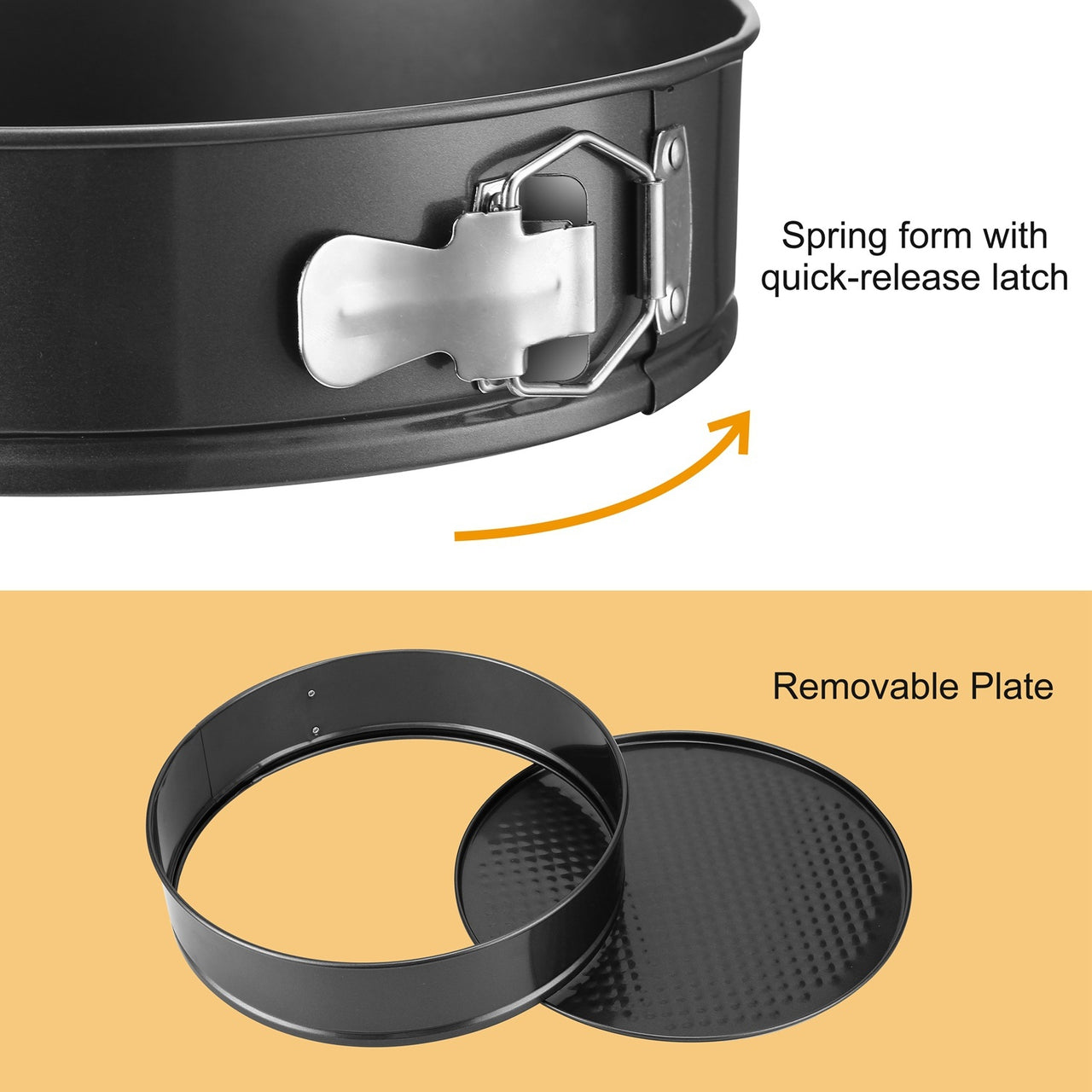 3Pcs Set Non-stick Springform Cake Pan