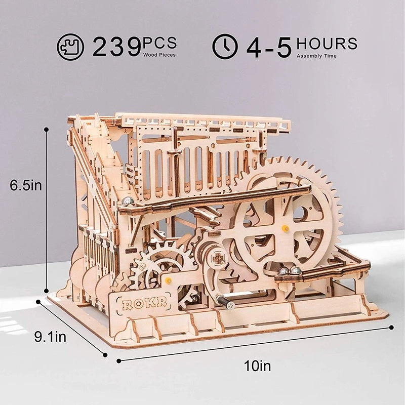 3D Wooden Puzzle Roller Coaster