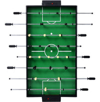 5-in-1 Multi-Game Table - Billiards, Push Hockey Foosball Ping Pong, And Basketball Black Blue