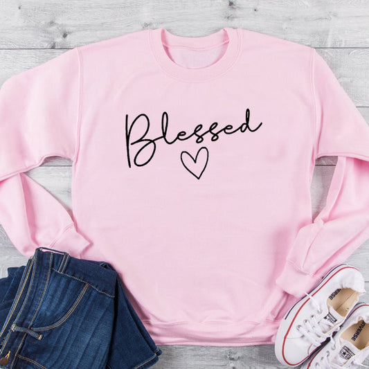 'Blessed' Long-Sleeved Sweater