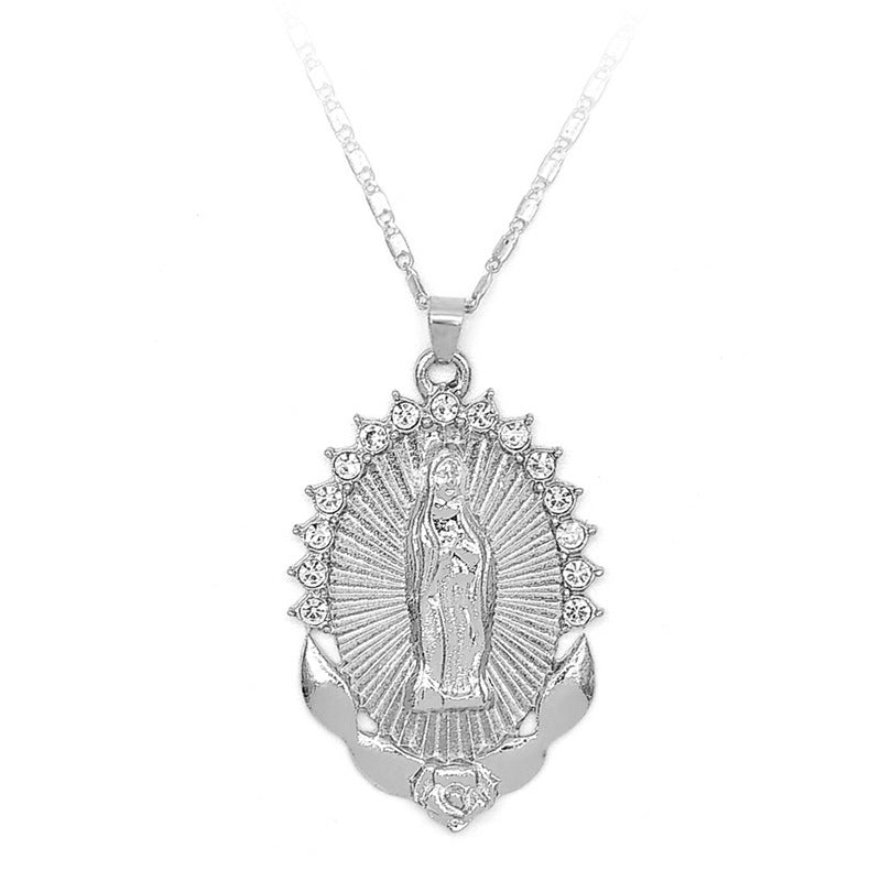 Holy Virgin Mary Pendant Necklace