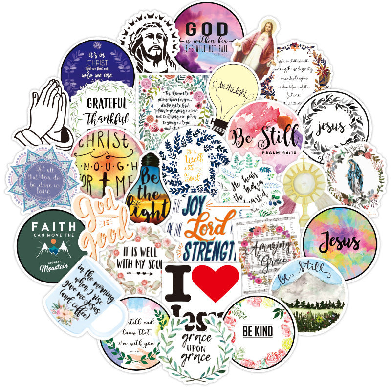 Christian Faith Quotes Stickers