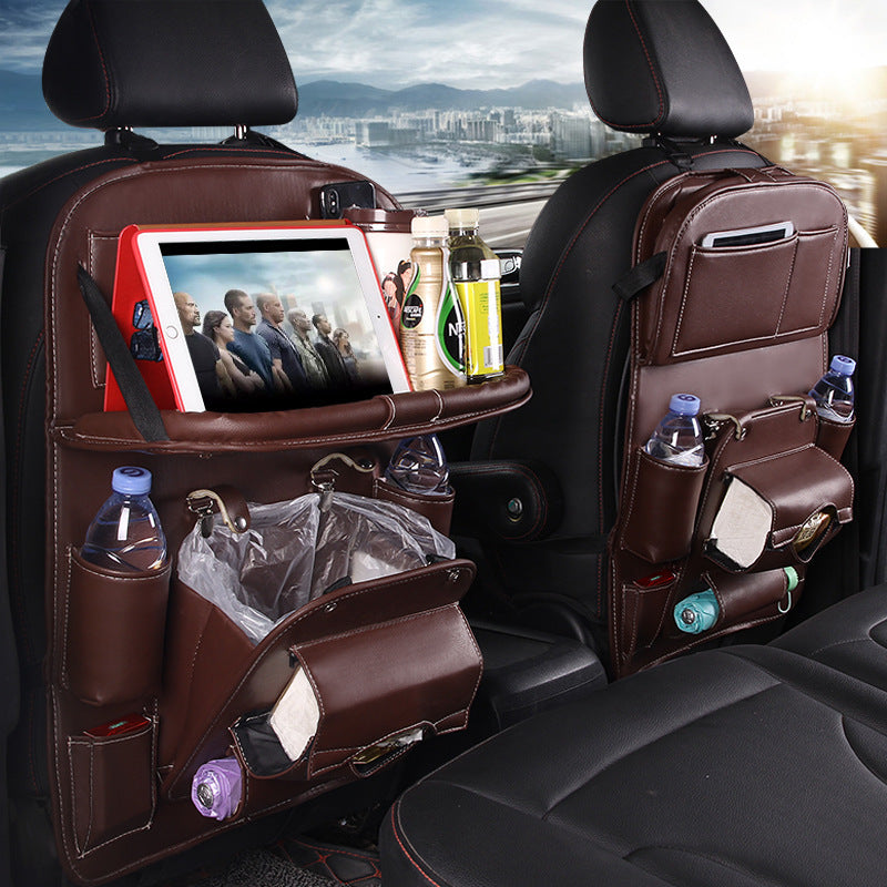 Leather Multifunction Seat Back Car Organizer