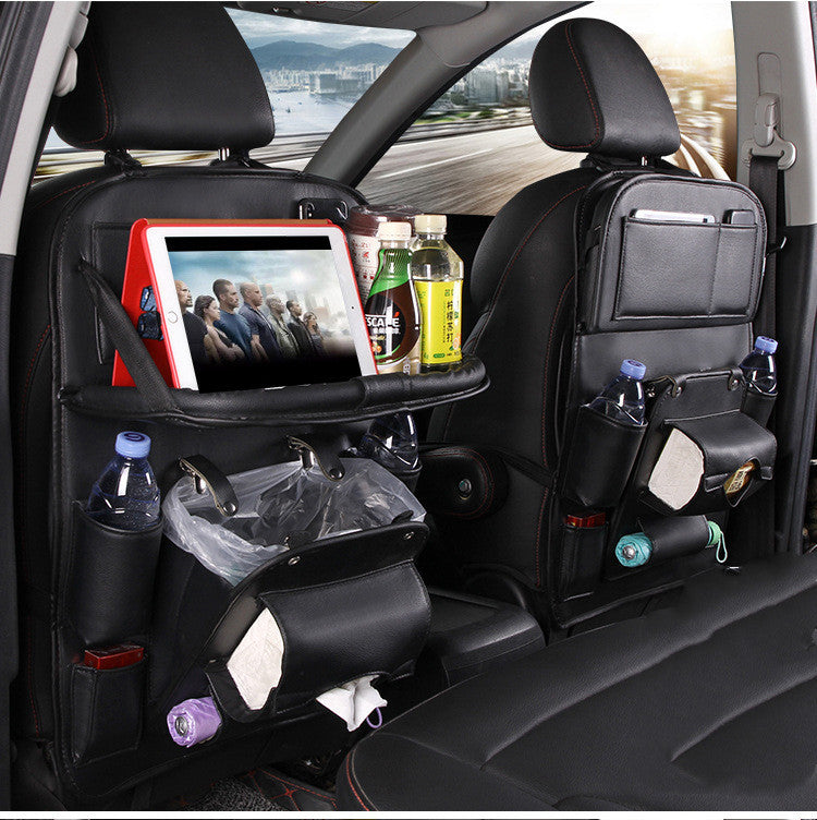 Leather Multifunction Seat Back Car Organizer
