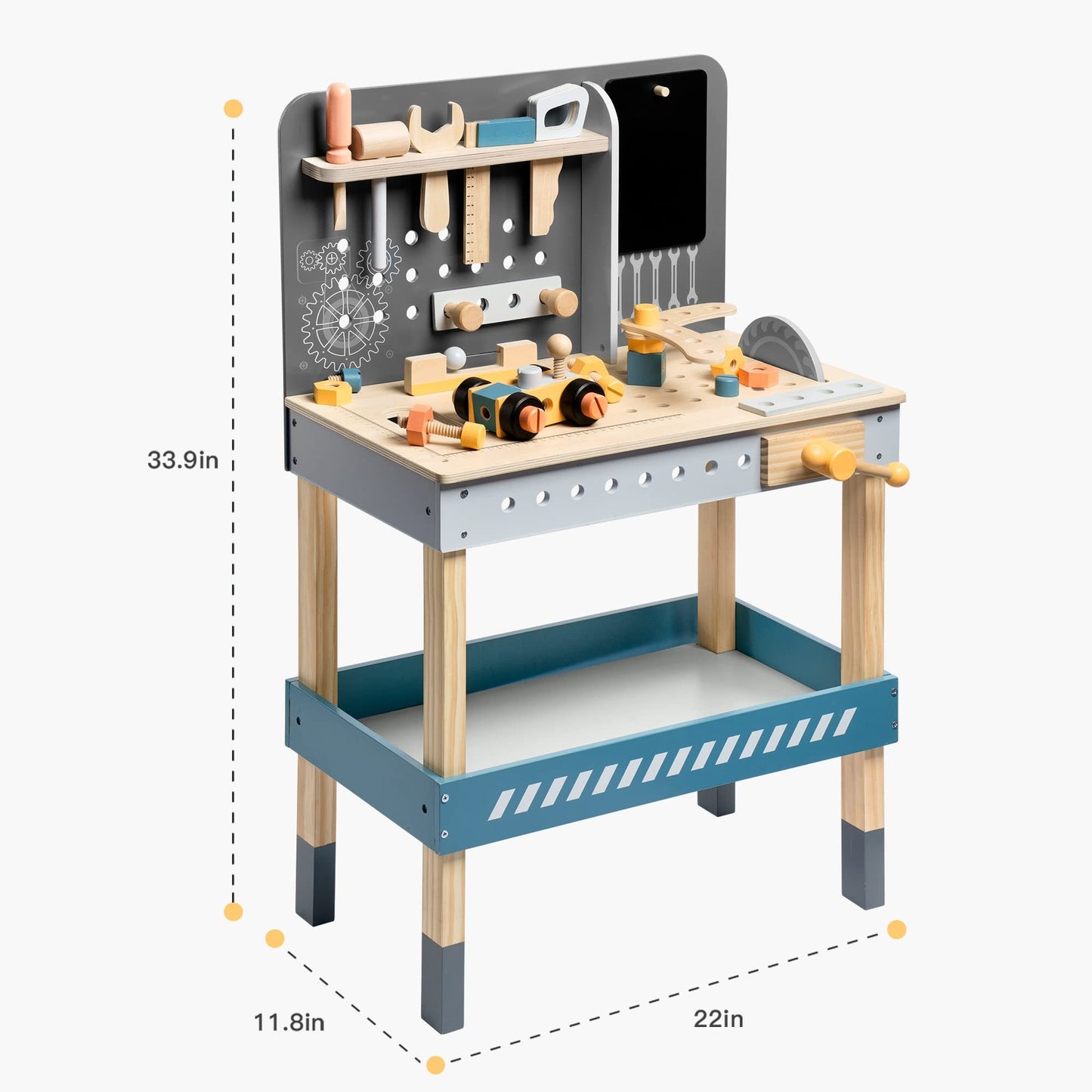 Wooden Tool Bench For Kids
