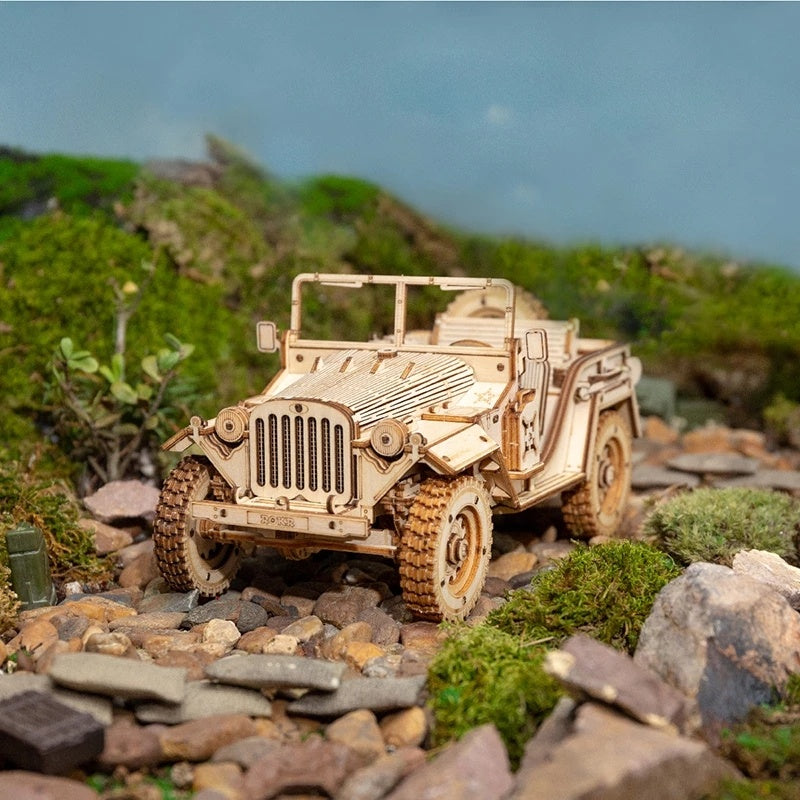 3D Wooden Puzzle Jeep
