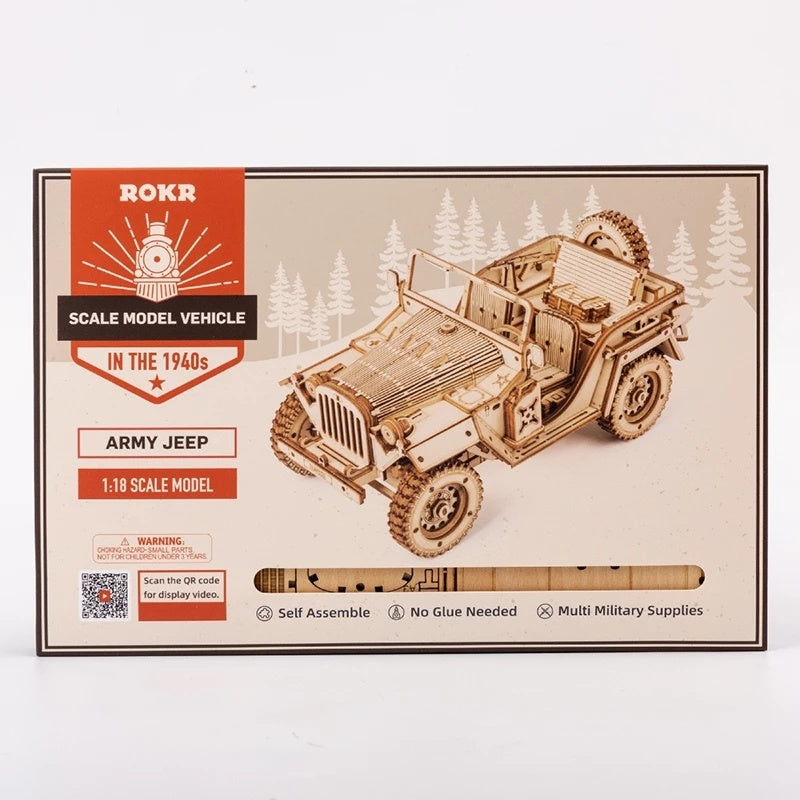 3D Wooden Puzzle Jeep