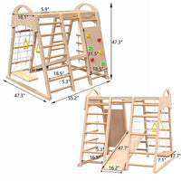 Indoor Playground 7-in-1 Jungle Gym Toy Set