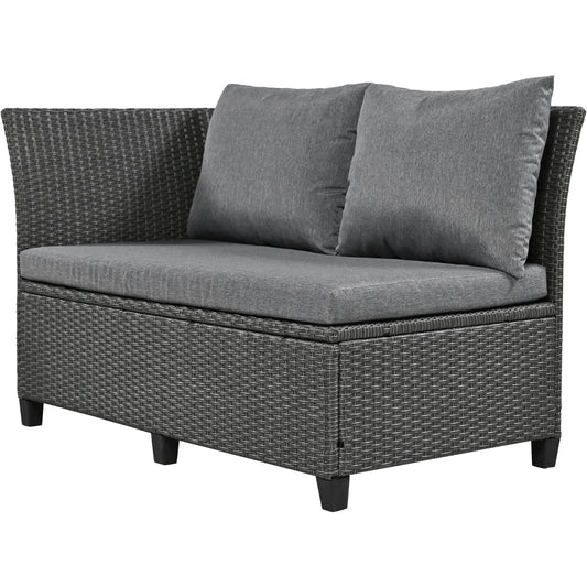 5-Pc Outdoor Patio Rattan Sofa Set