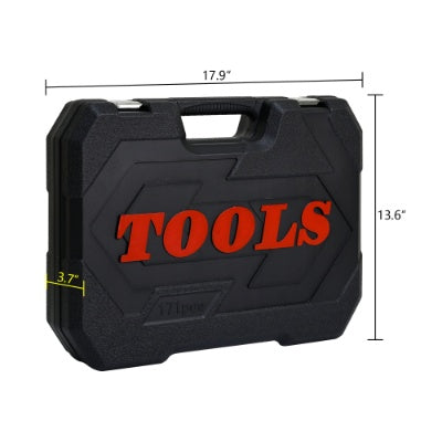Socket And Ratchet Wrench Toolbox, 171 or 216pc Set