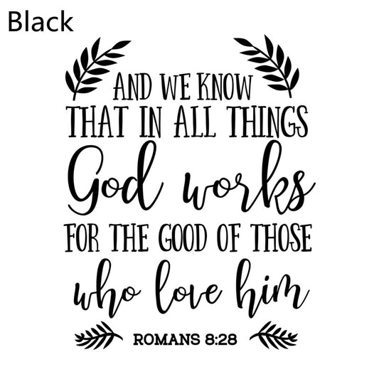 'In All Things' Christian Decal