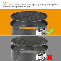 3Pcs Set Non-stick Springform Cake Pan