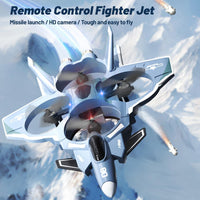 2.4G Simulated White Remote Control Fighter Jet Quadcopter