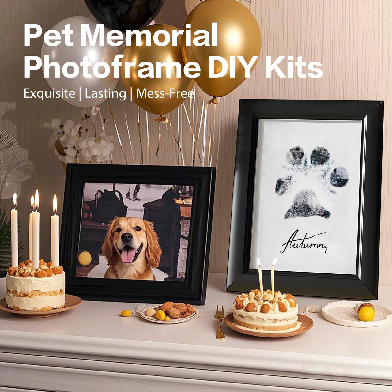 Pet Paw Printing Memorial Frame Kit
