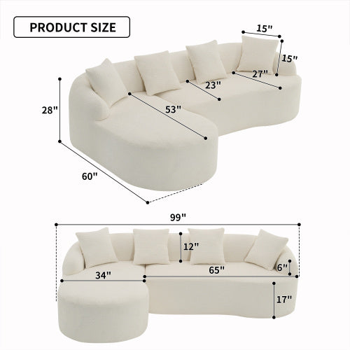 Compression Sofa w/ Chaise