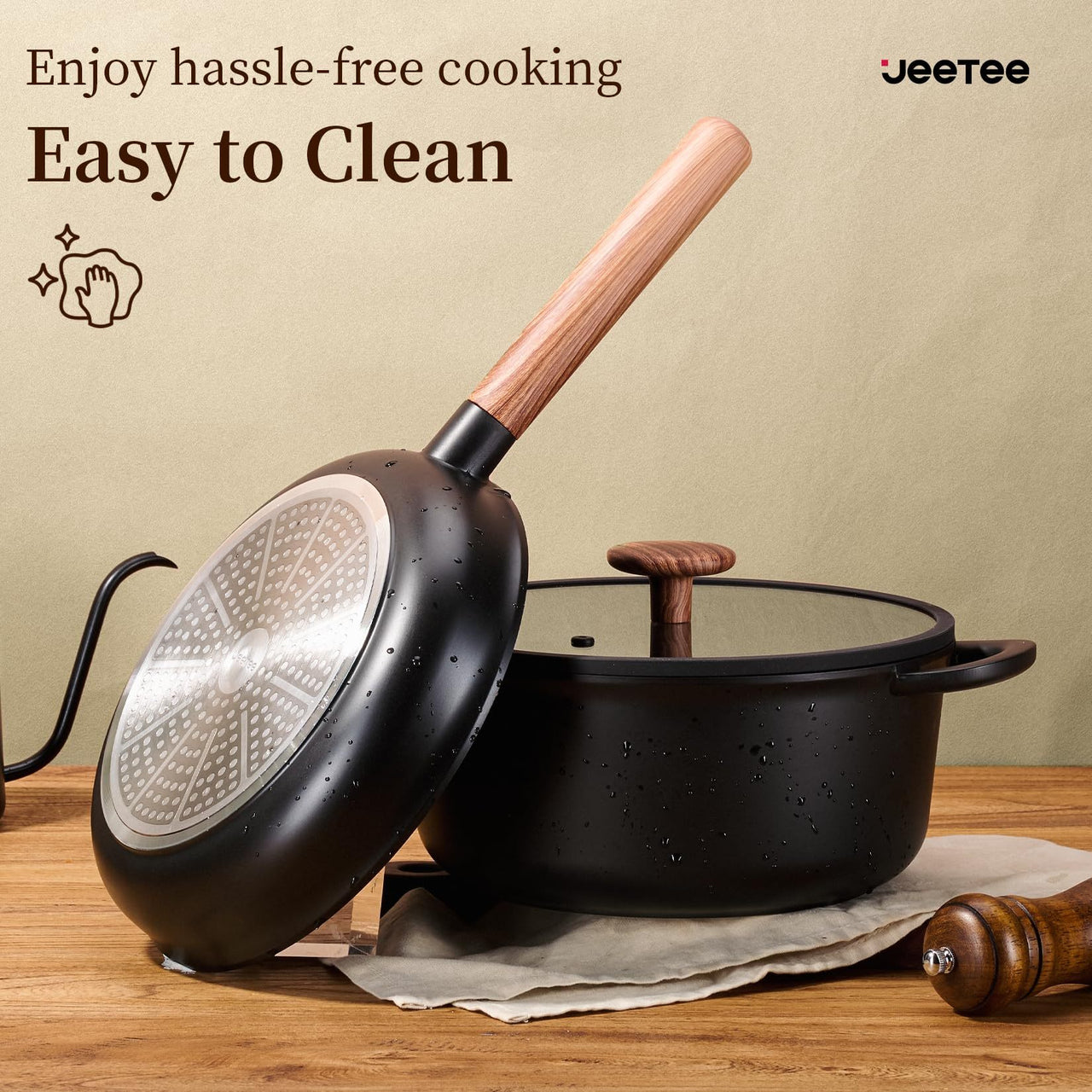 Ceramic Cookware Set 15 Pcs