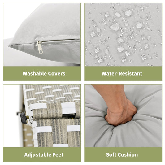 Round Outdoor Sectional Sofa Set