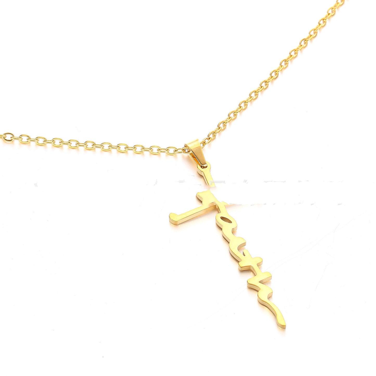 Stainless Steel Faith Necklace