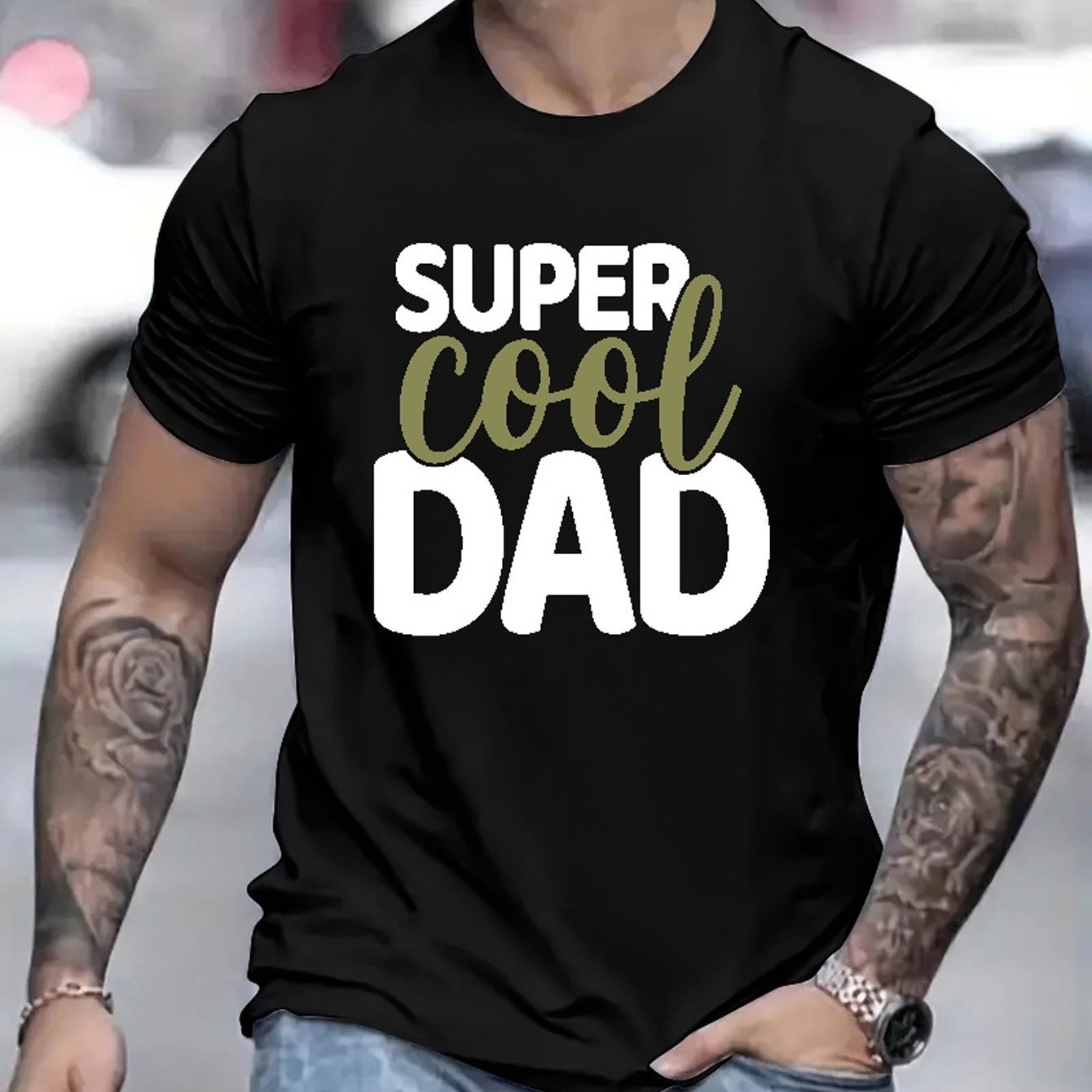 Men’s Super Dad T-Shirt – Gift for Dads, Fathers, and Husbands