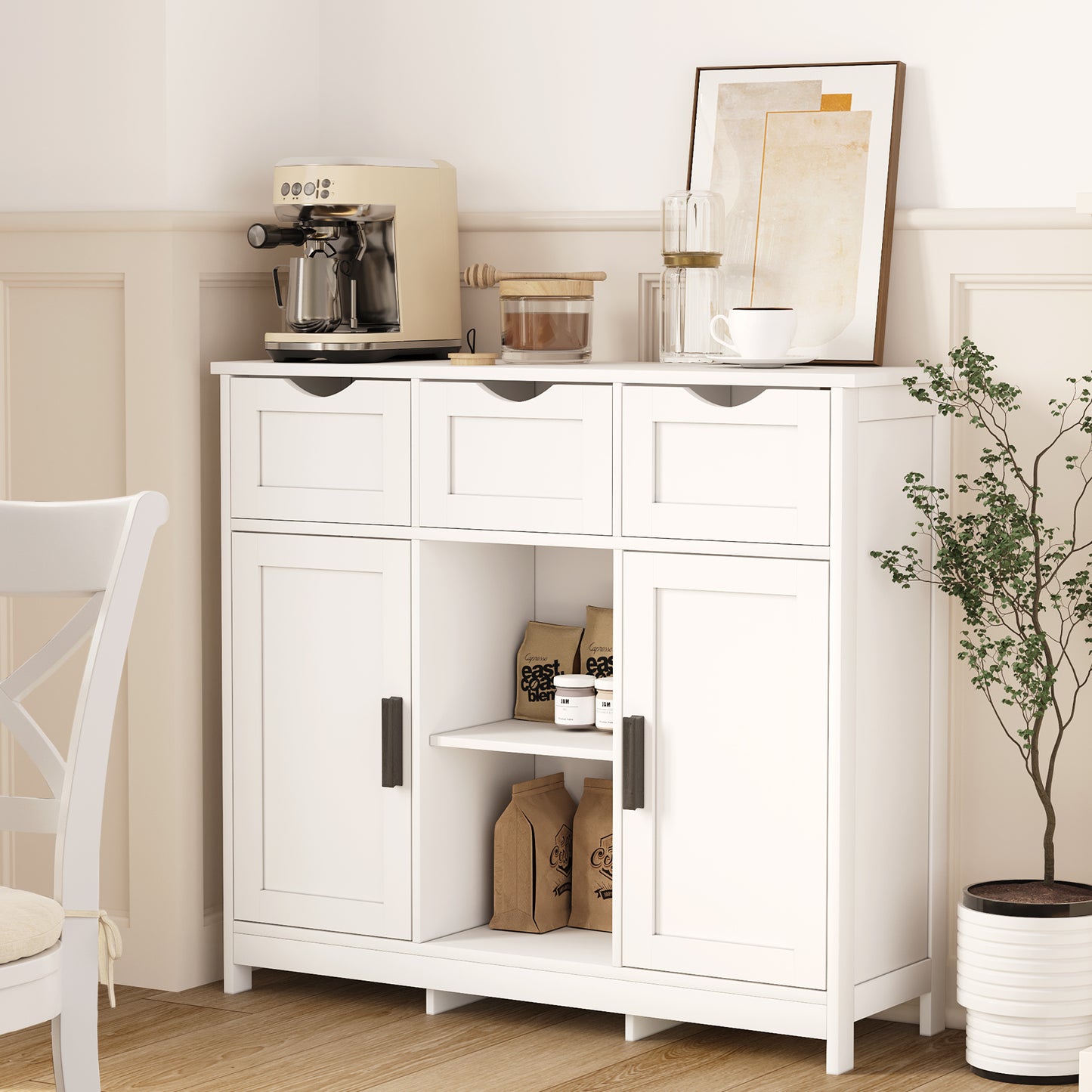 Cabinets With Drawers And Shelves