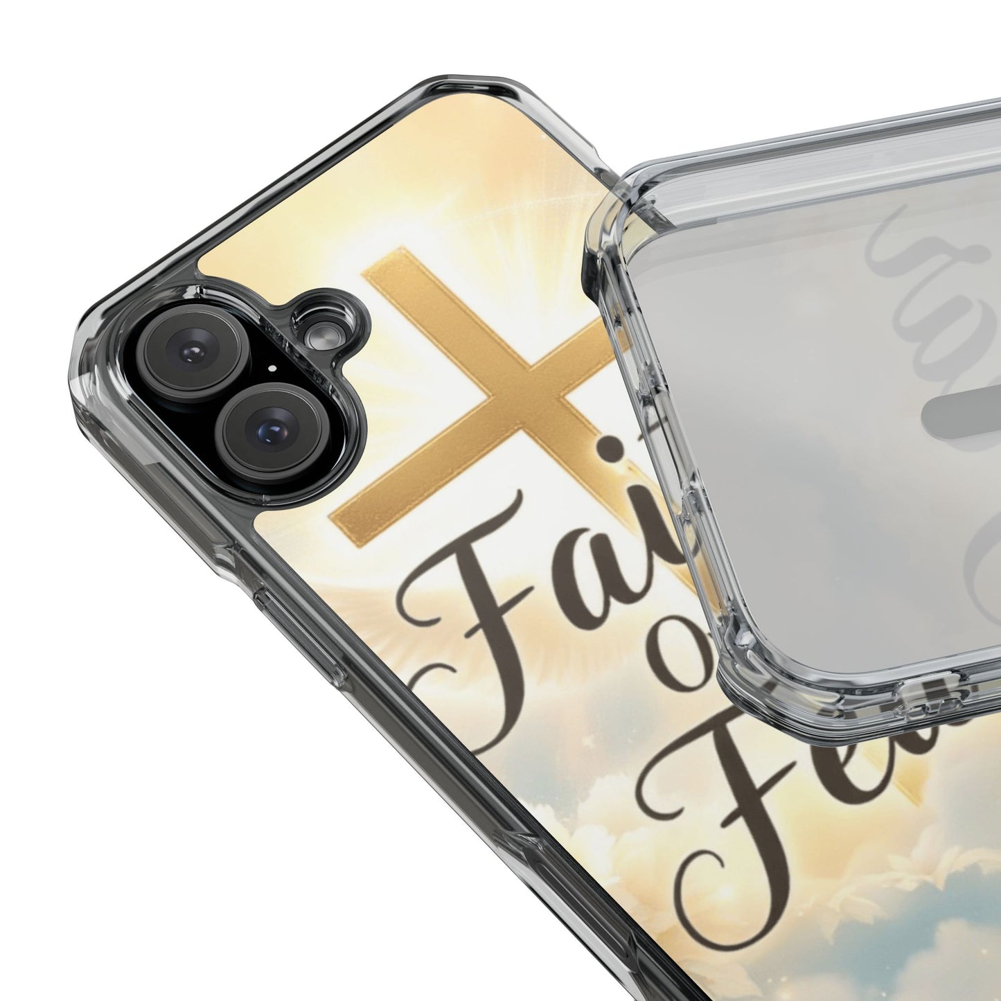 Faith Over Fear Magnetic Clear Phone Case