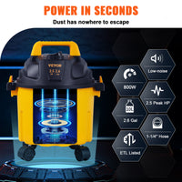 VEVOR Wet Dry Vac, 2.6 Gallon