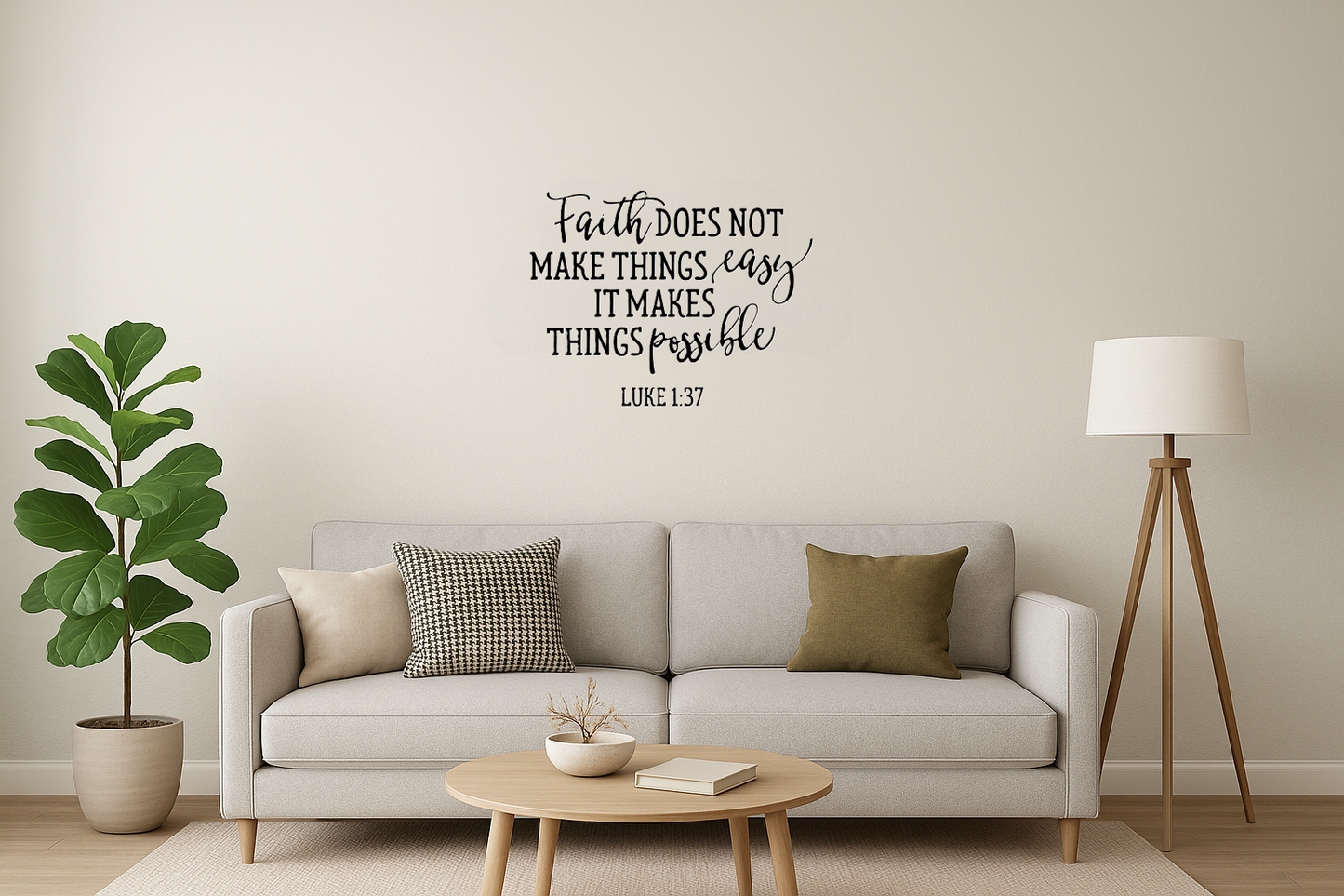 'Faith Makes Things Possible' Christian Decal