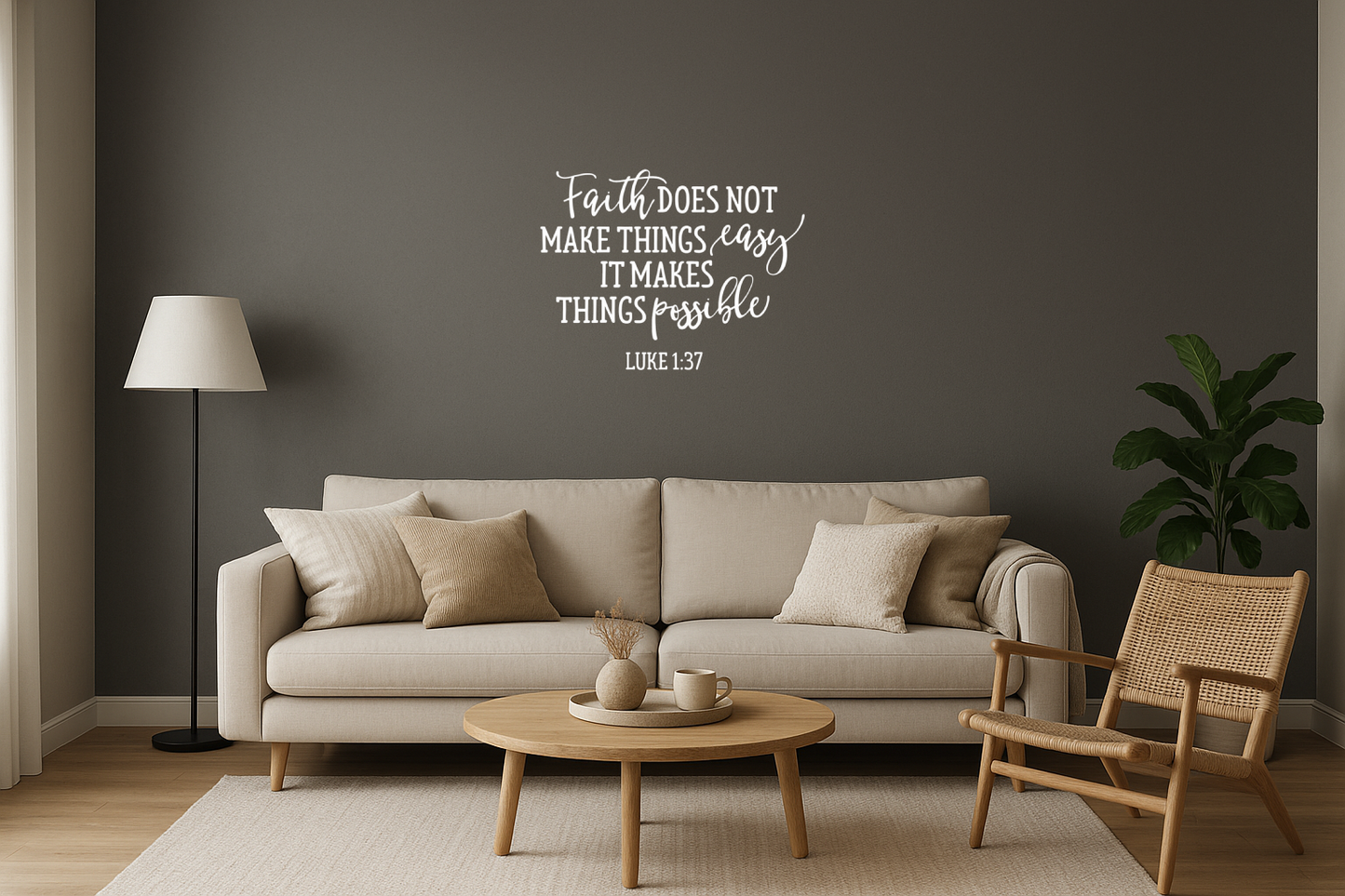 'Faith Makes Things Possible' Christian Decal