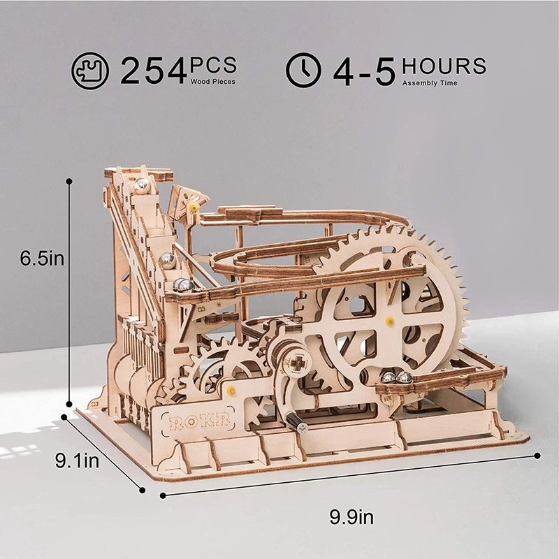 3D Wooden Puzzle Roller Coaster