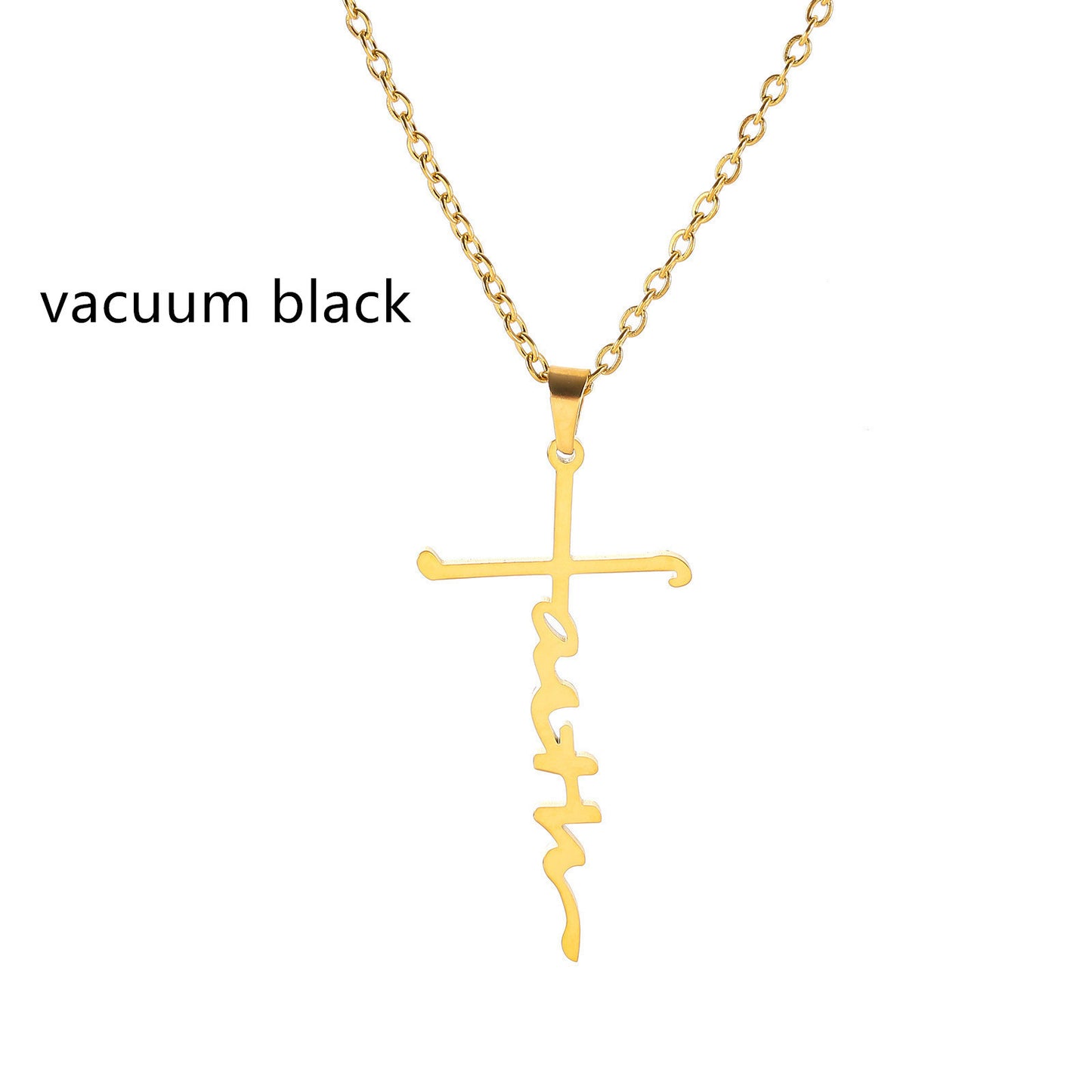 Stainless Steel Faith Necklace