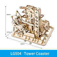 3D Wooden Puzzle Roller Coaster