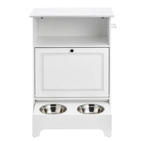 VEVOR Pet Feeding Station with 2 Elevated Dog Bowls and Storage