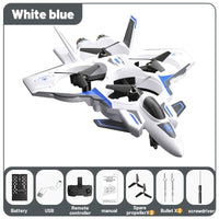 2.4G Simulated White Remote Control Fighter Jet Quadcopter