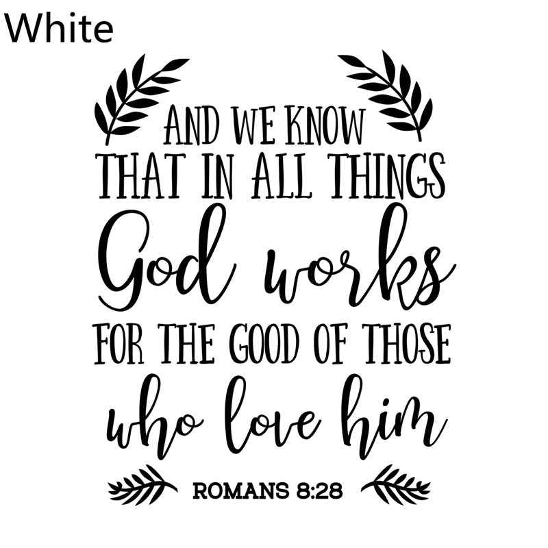 'In All Things' Christian Decal