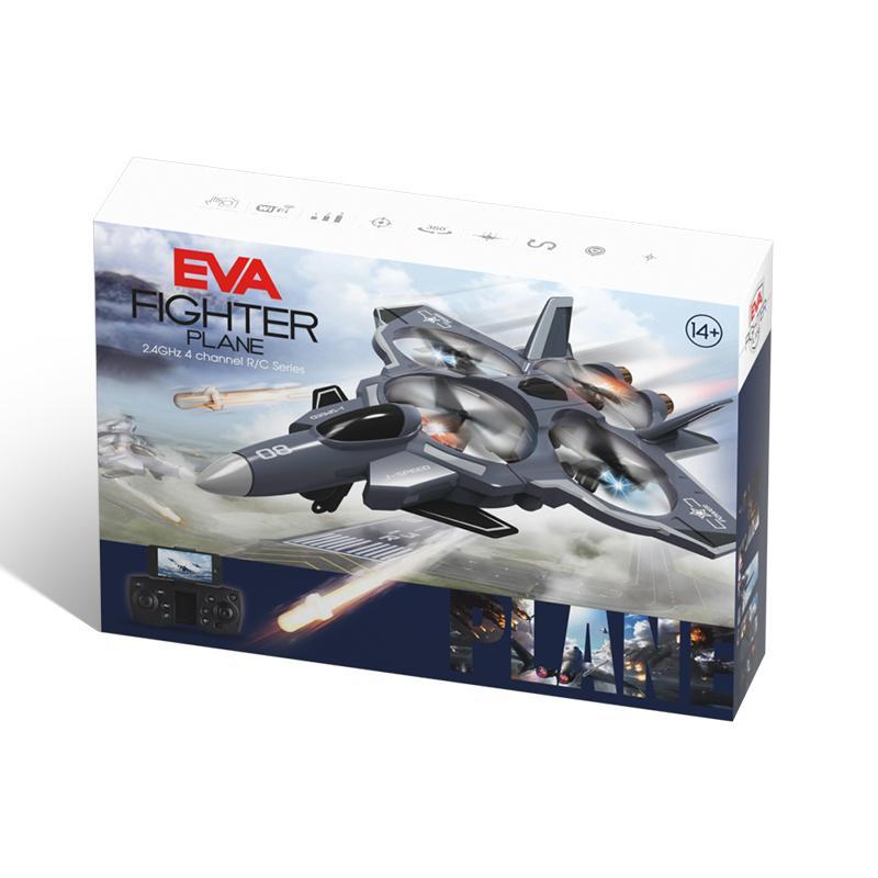 2.4G Simulated White Remote Control Fighter Jet Quadcopter