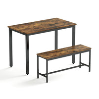Dining Table Set with 2 Dining Table Benches