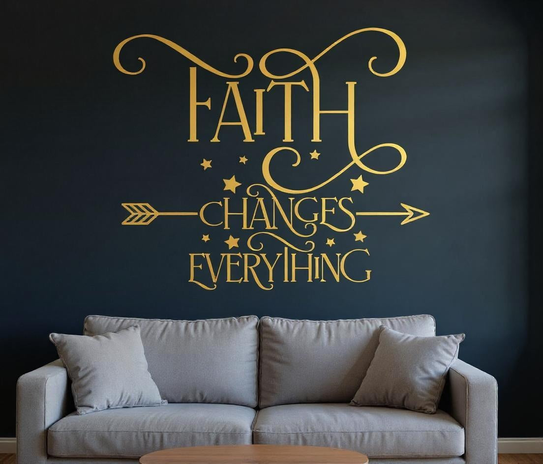 'Faith Changes Everything' Christian Decal