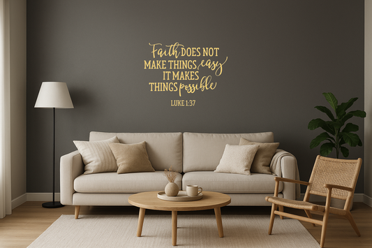 'Faith Makes Things Possible' Christian Decal