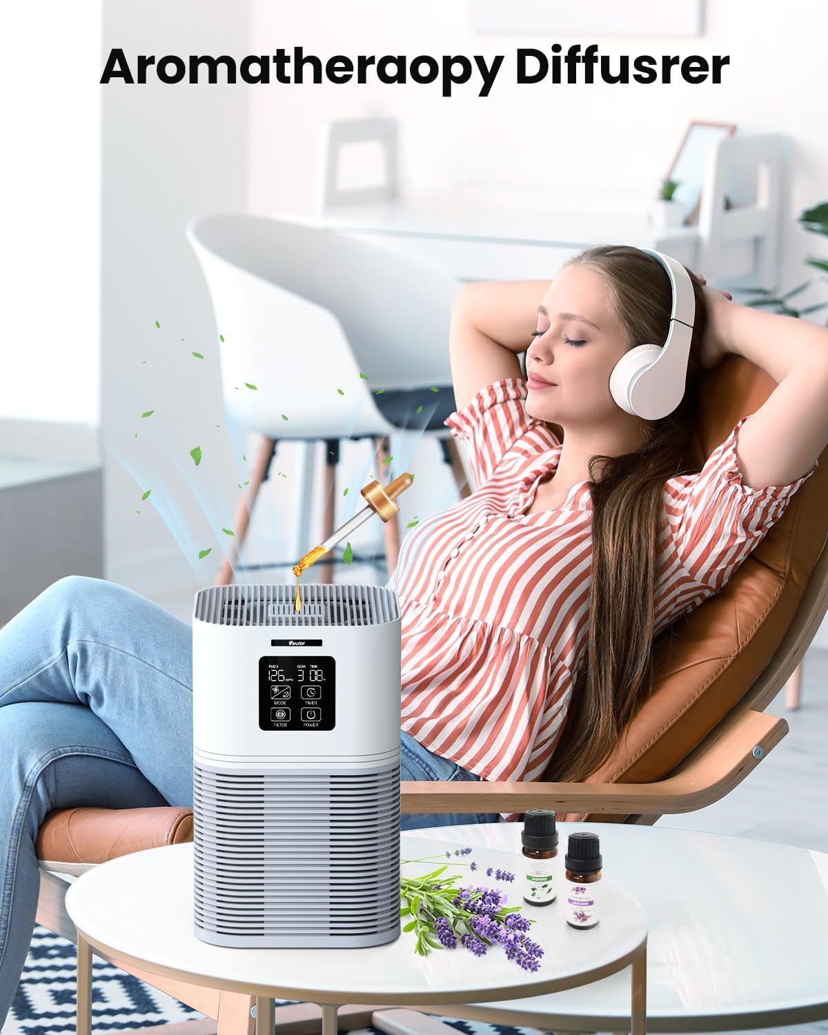 Air Purifier with Aromatherapy - 600sqft