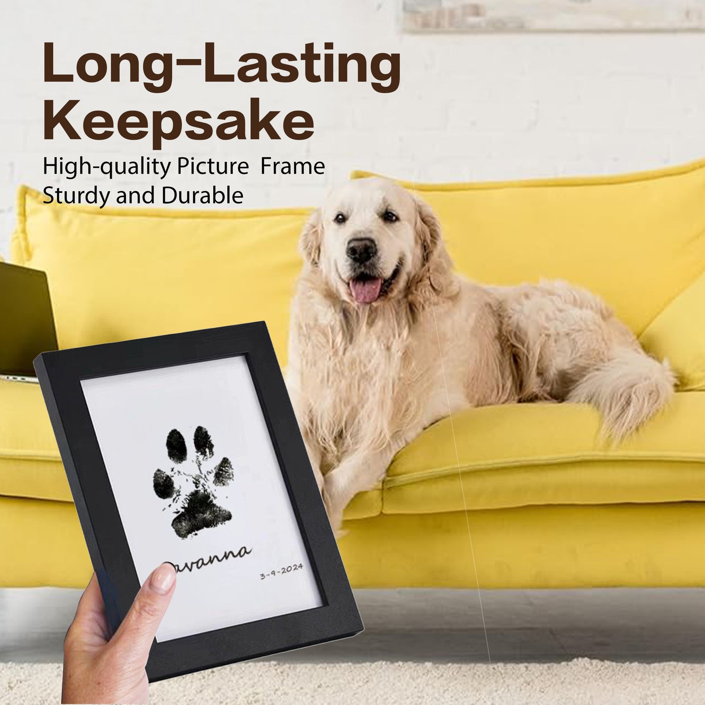 Pet Paw Printing Memorial Frame Kit