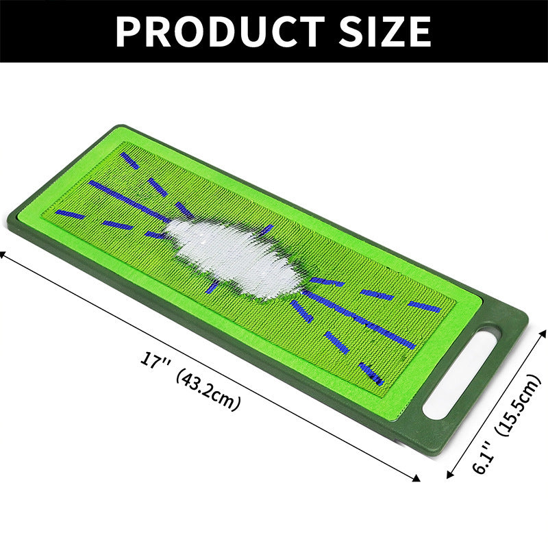 Golf Practice Mat With Swing Track