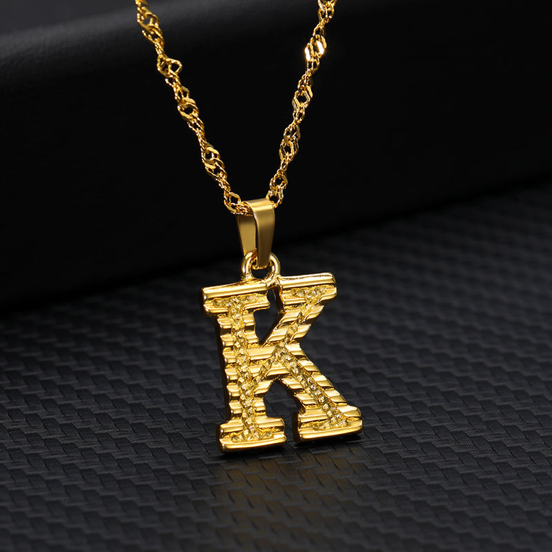 Gold-plated pendant necklace