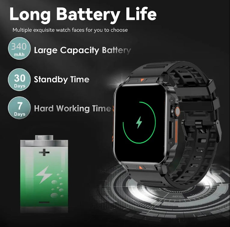 L81 Outdoor Sports Square Smartwatch for IOS and Android