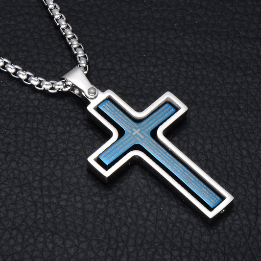 'Bible Verse' Cross Pendant