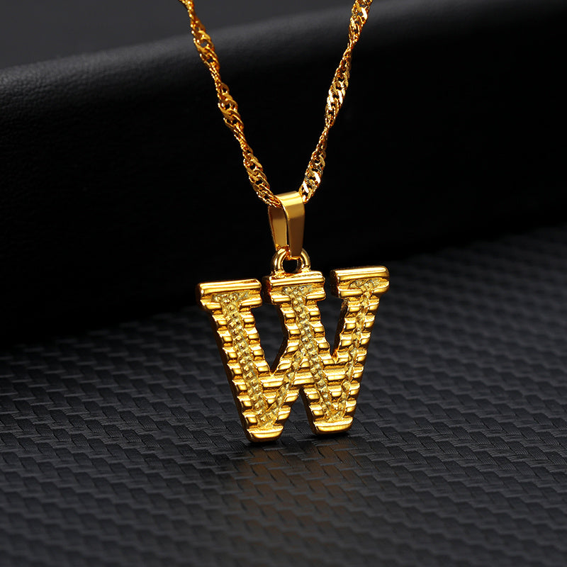 Gold-plated pendant necklace