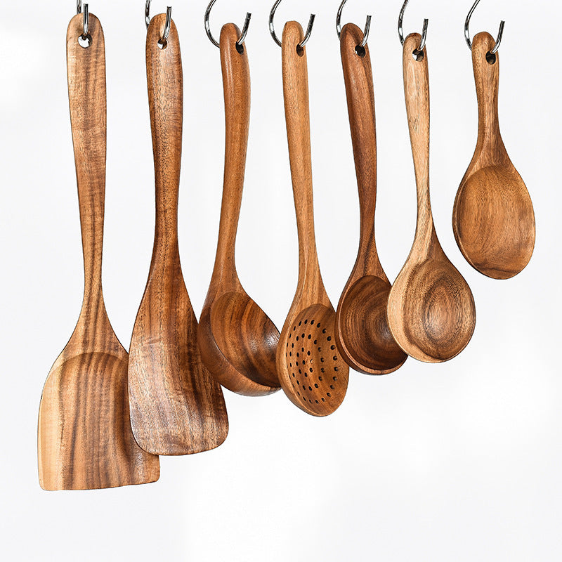 Teak Natural Wood Cooking Utensils