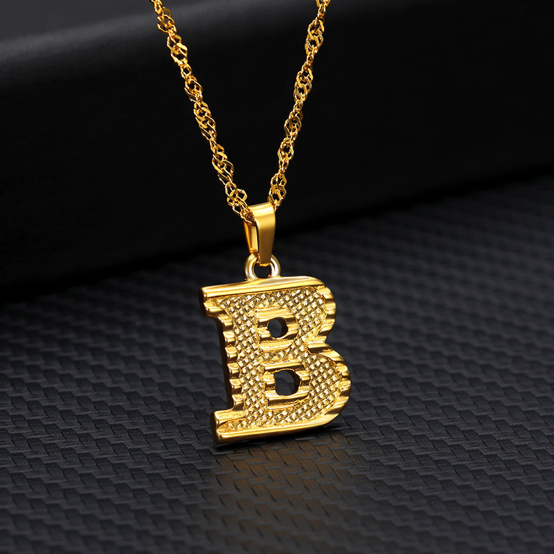 Gold-plated pendant necklace